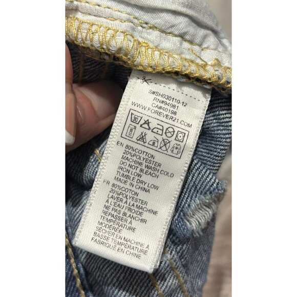 BanJara Womens Blue & White Striped Paperbag Tie Front Cotton Shorts S - Picture 7 of 7